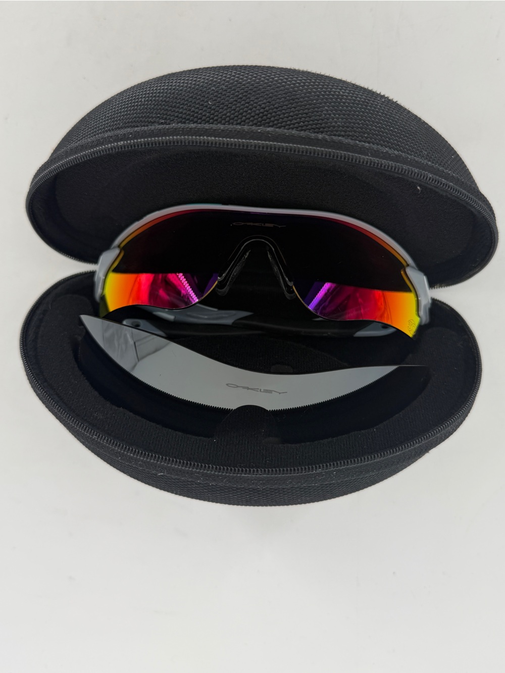 Oakley 30 Years Radarlock Path Fog Red & Black Iridium Men’s Sunglasses